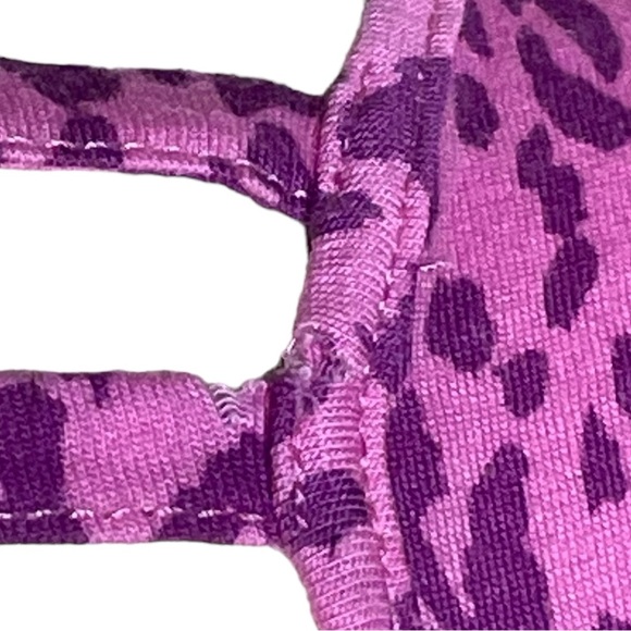 Torrid 0 pink leopard V back top - Picture 8 of 9